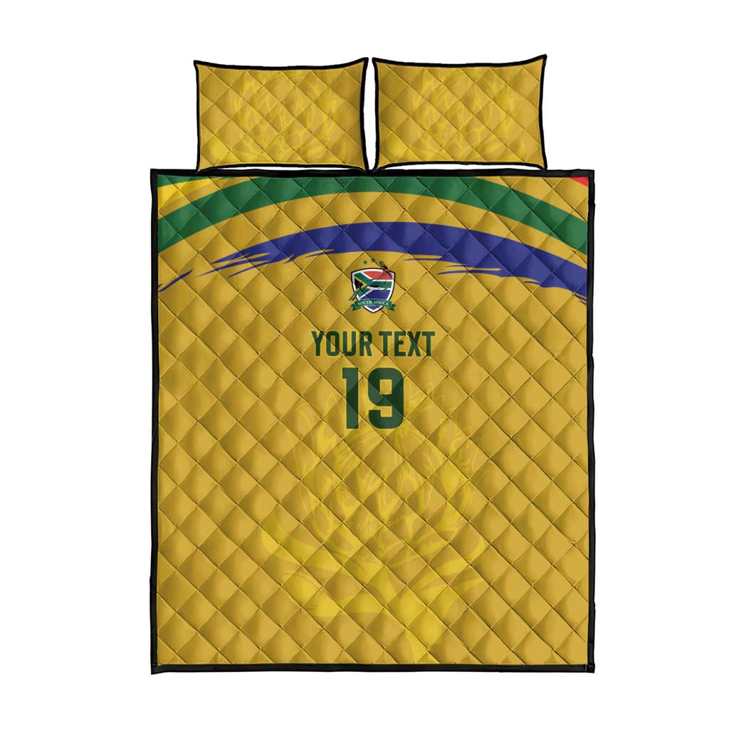 Custom South Africa Football Quilt Bed Set Road To Champions Dream - Wonder Print Shop