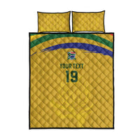 Custom South Africa Football Quilt Bed Set Road To Champions Dream - Wonder Print Shop