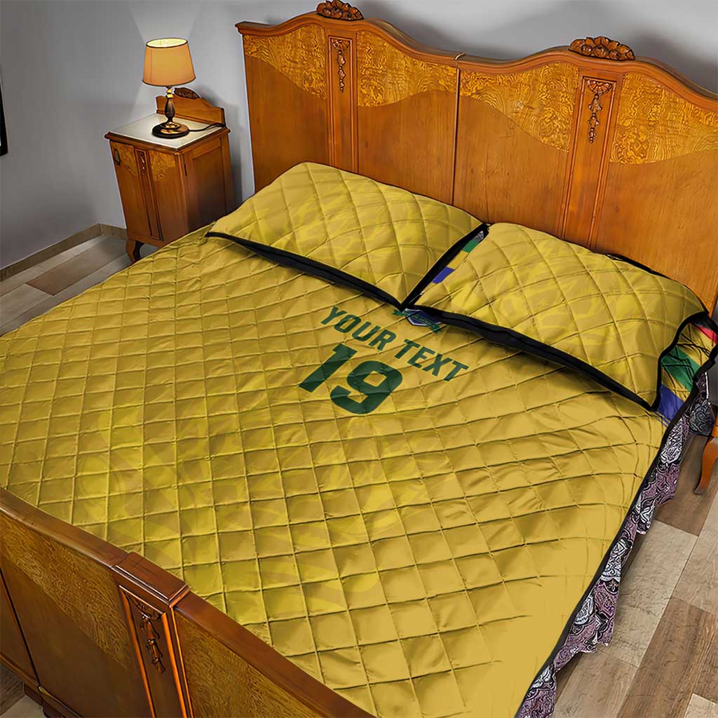 Custom South Africa Football Quilt Bed Set Road To Champions Dream - Wonder Print Shop