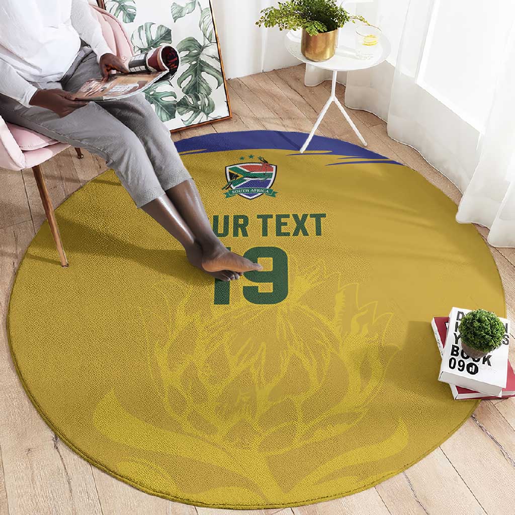 Custom South Africa Football Round Carpet Road To Champions Dream - Wonder Print Shop
