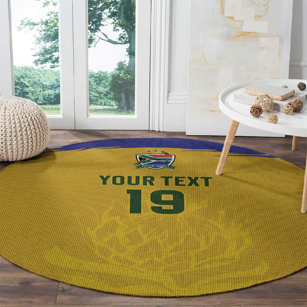 Custom South Africa Football Round Carpet Road To Champions Dream - Wonder Print Shop