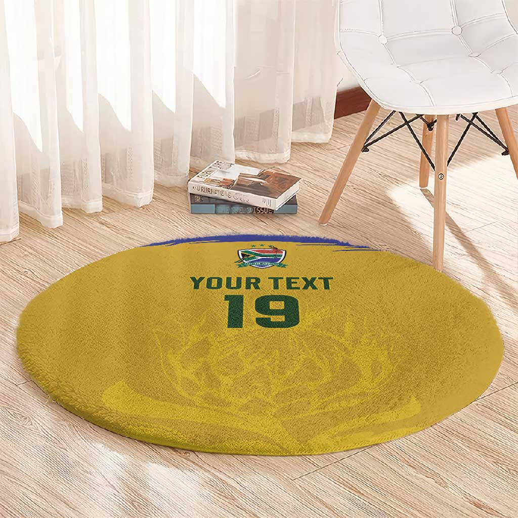 Custom South Africa Football Round Carpet Road To Champions Dream - Wonder Print Shop