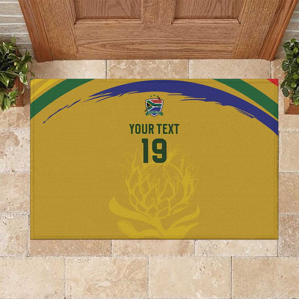Custom South Africa Football Rubber Doormat Road To Champions Dream - Wonder Print Shop