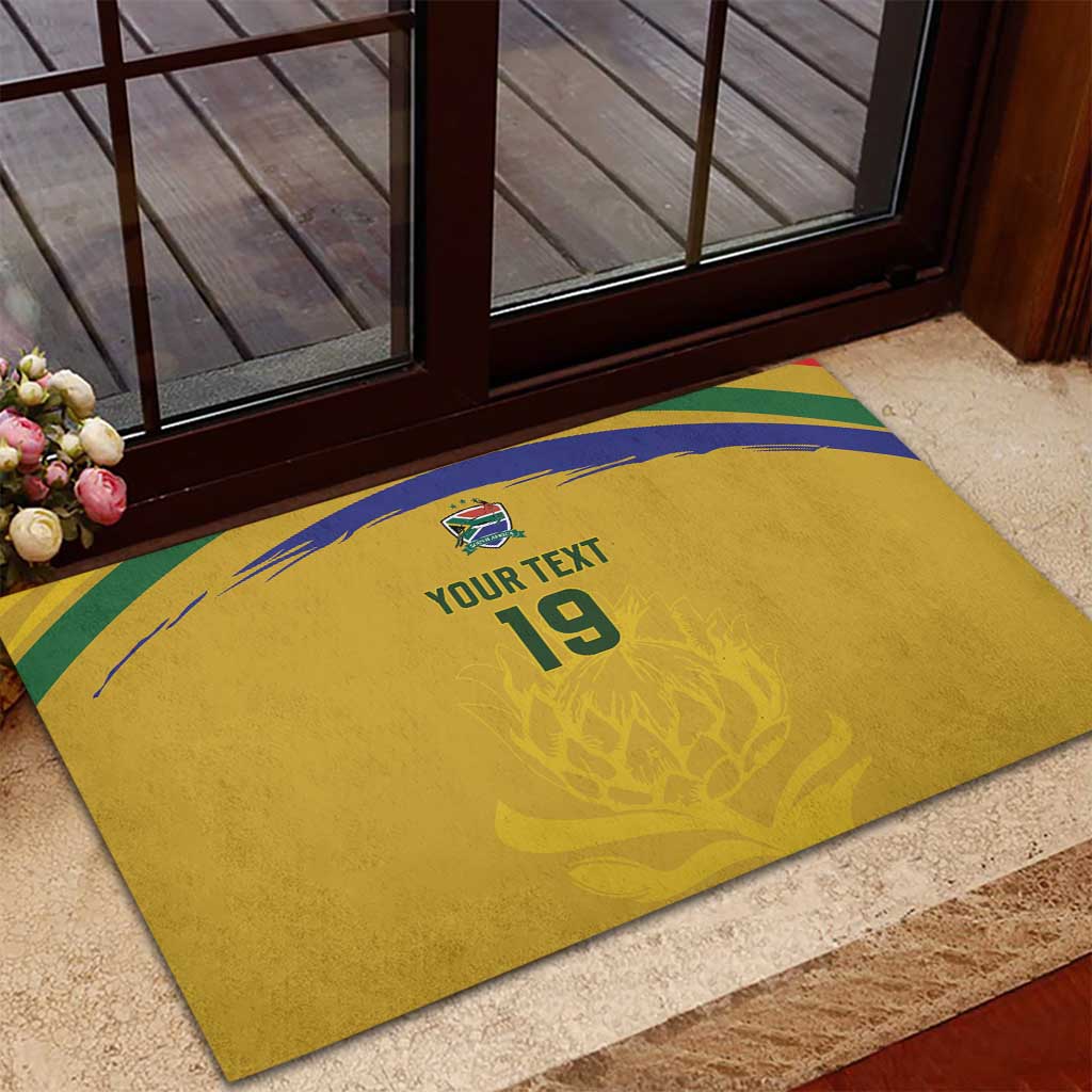 Custom South Africa Football Rubber Doormat Road To Champions Dream - Wonder Print Shop