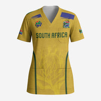 Custom South Africa Football Scrub Top Road To Champions Dream - Wonder Print Shop