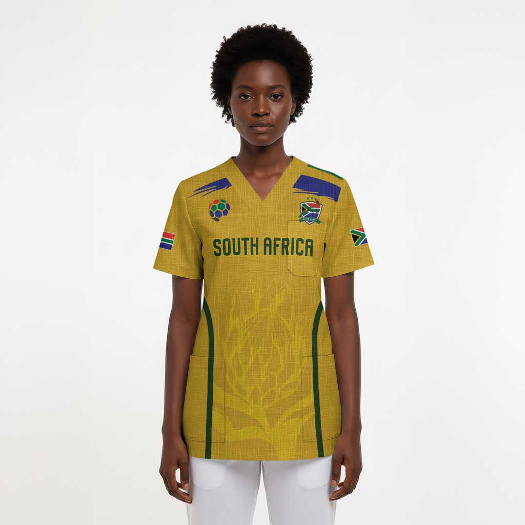 Custom South Africa Football Scrub Top Road To Champions Dream - Wonder Print Shop