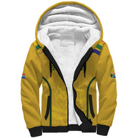 Custom South Africa Football Sherpa Hoodie Road To Champions Dream - Wonder Print Shop