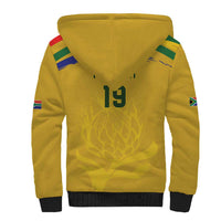 Custom South Africa Football Sherpa Hoodie Road To Champions Dream - Wonder Print Shop