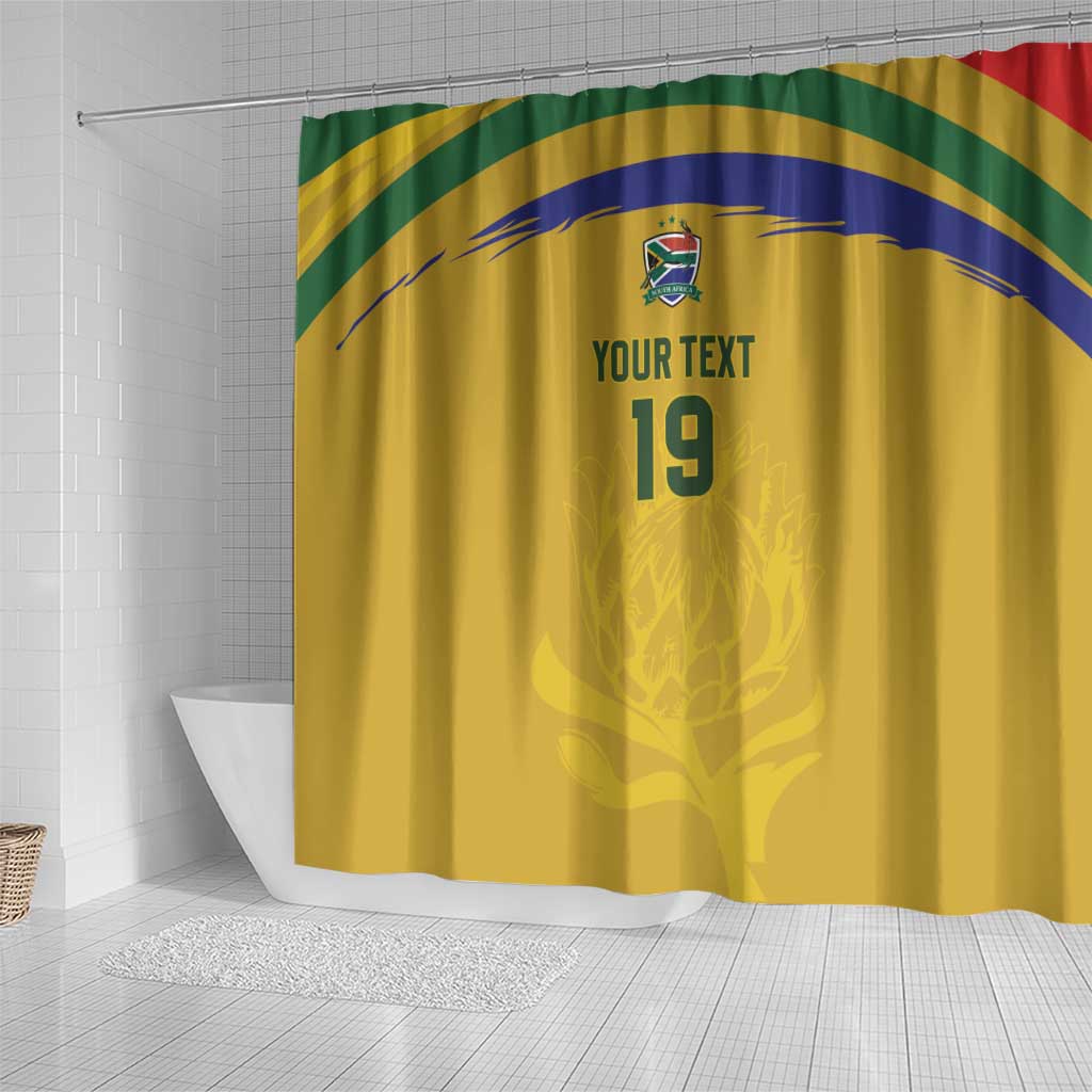 Custom South Africa Football Shower Curtain Road To Champions Dream - Wonder Print Shop