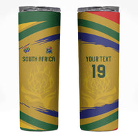 Custom South Africa Football Skinny Tumbler Road To Champions Dream - Wonder Print Shop