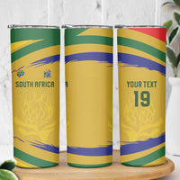 Custom South Africa Football Skinny Tumbler Road To Champions Dream - Wonder Print Shop
