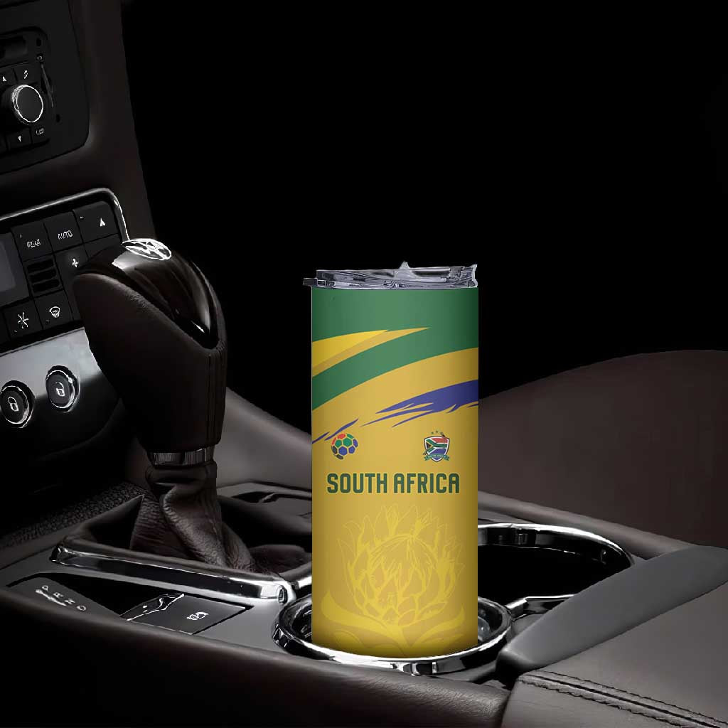 Custom South Africa Football Skinny Tumbler Road To Champions Dream - Wonder Print Shop