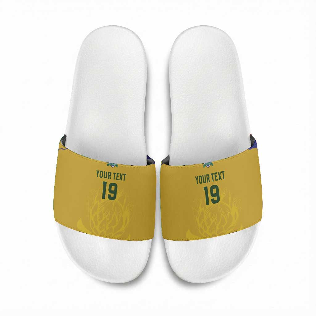 Custom South Africa Football Slide Sandals Road To Champions Dream - Wonder Print Shop