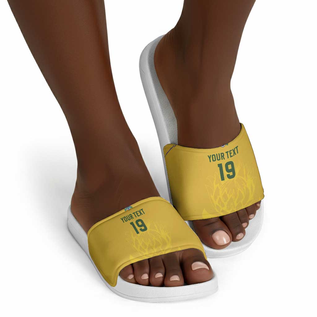 Custom South Africa Football Slide Sandals Road To Champions Dream - Wonder Print Shop
