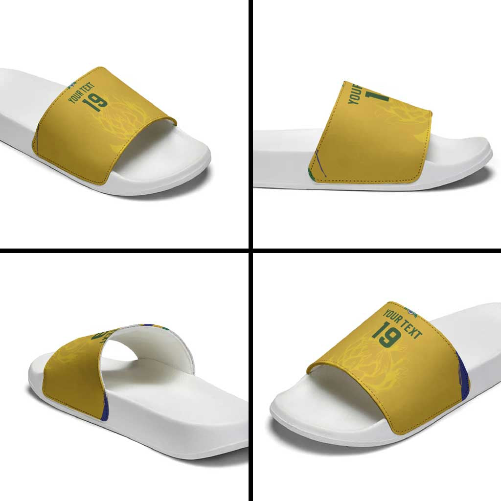 Custom South Africa Football Slide Sandals Road To Champions Dream - Wonder Print Shop
