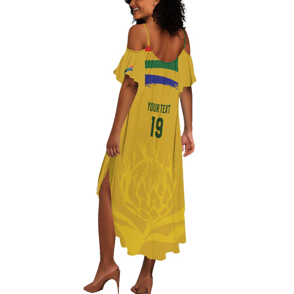 Custom South Africa Football Summer Maxi Dress Road To Champions Dream LT19