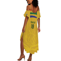 Custom South Africa Football Summer Maxi Dress Road To Champions Dream LT19