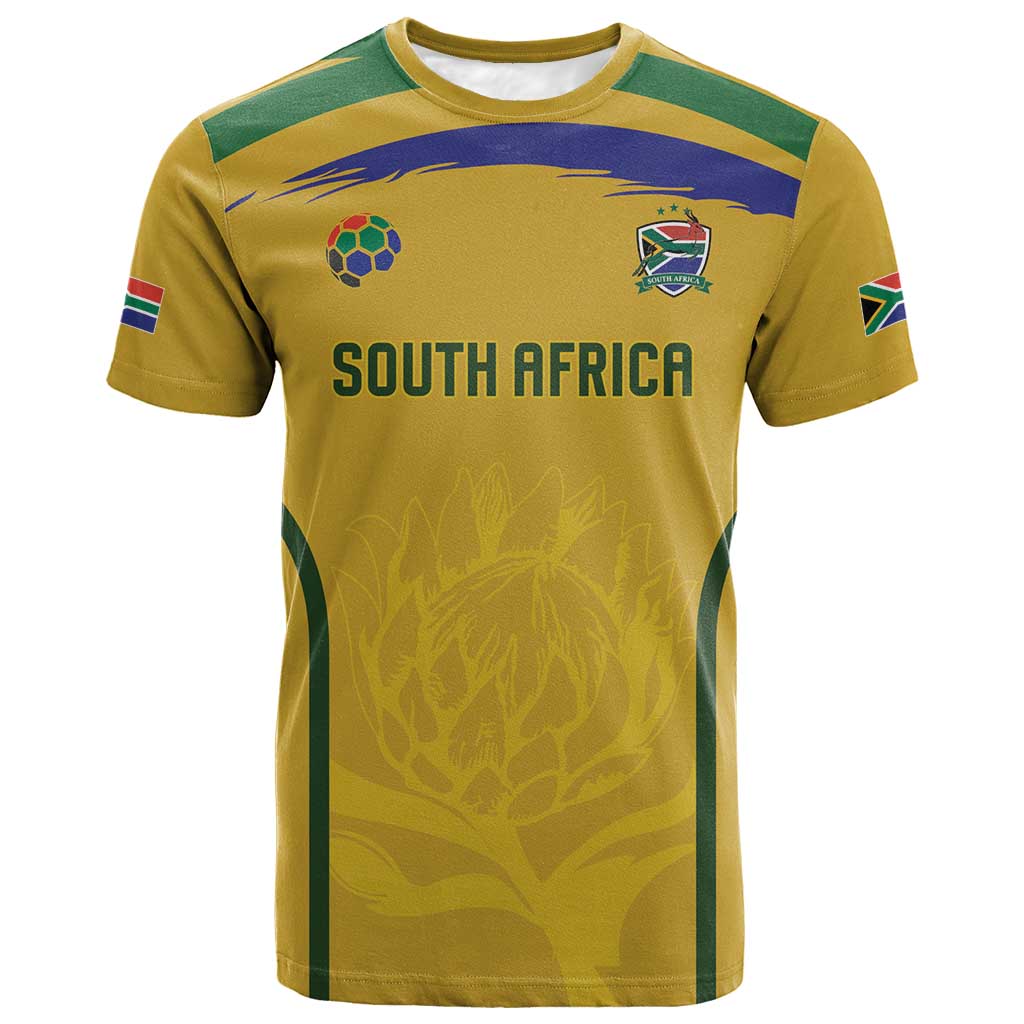 Custom South Africa Football T shirt Road To Champions Dream LT19
