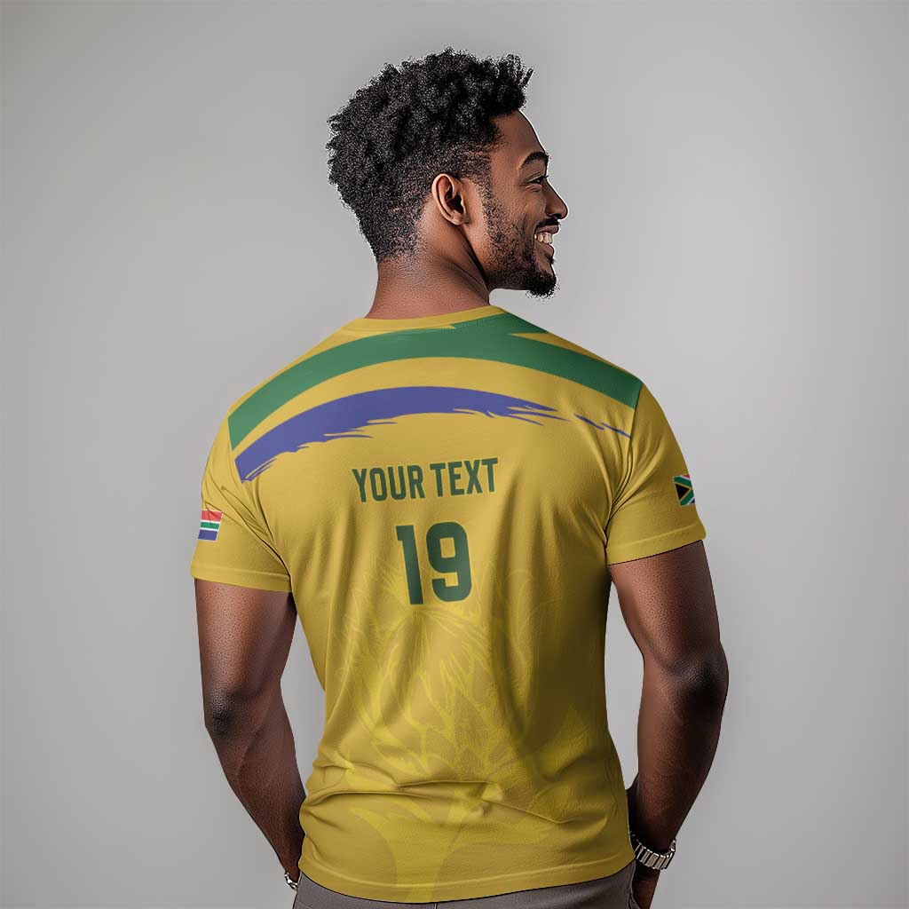 Custom South Africa Football T shirt Road To Champions Dream LT19