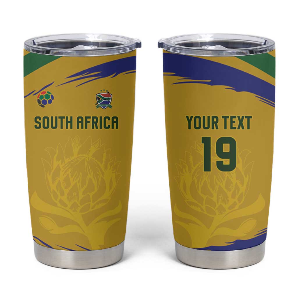 Custom South Africa Football Tumbler Cup Road To Champions Dream - Wonder Print Shop