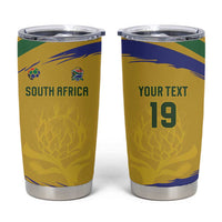 Custom South Africa Football Tumbler Cup Road To Champions Dream - Wonder Print Shop