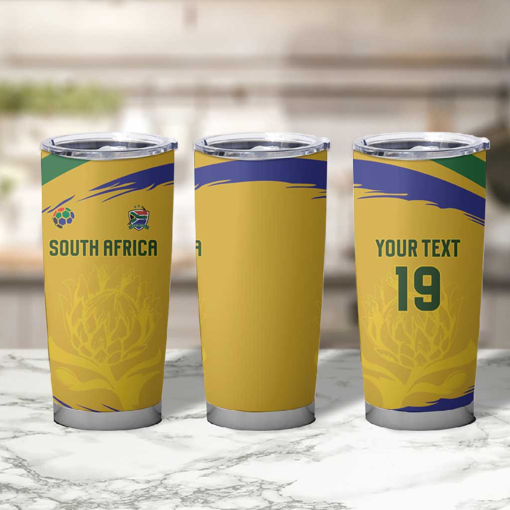 Custom South Africa Football Tumbler Cup Road To Champions Dream - Wonder Print Shop