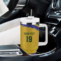 Custom South Africa Football Tumbler With Handle Road To Champions Dream - Wonder Print Shop