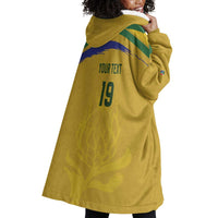 Custom South Africa Football Wearable Blanket Hoodie Road To Champions Dream - Wonder Print Shop