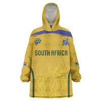 Custom South Africa Football Wearable Blanket Hoodie Road To Champions Dream - Wonder Print Shop