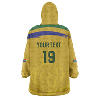 Custom South Africa Football Wearable Blanket Hoodie Road To Champions Dream - Wonder Print Shop