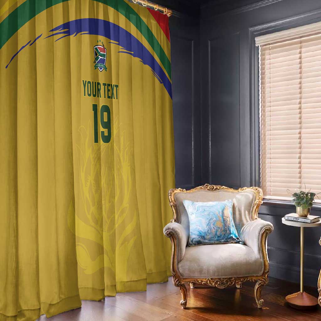 Custom South Africa Football Window Curtain Road To Champions Dream - Wonder Print Shop