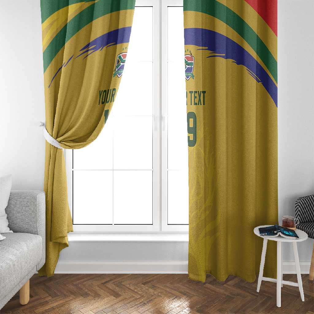 Custom South Africa Football Window Curtain Road To Champions Dream - Wonder Print Shop