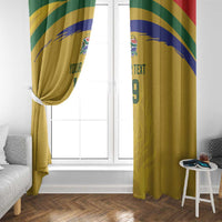 Custom South Africa Football Window Curtain Road To Champions Dream - Wonder Print Shop