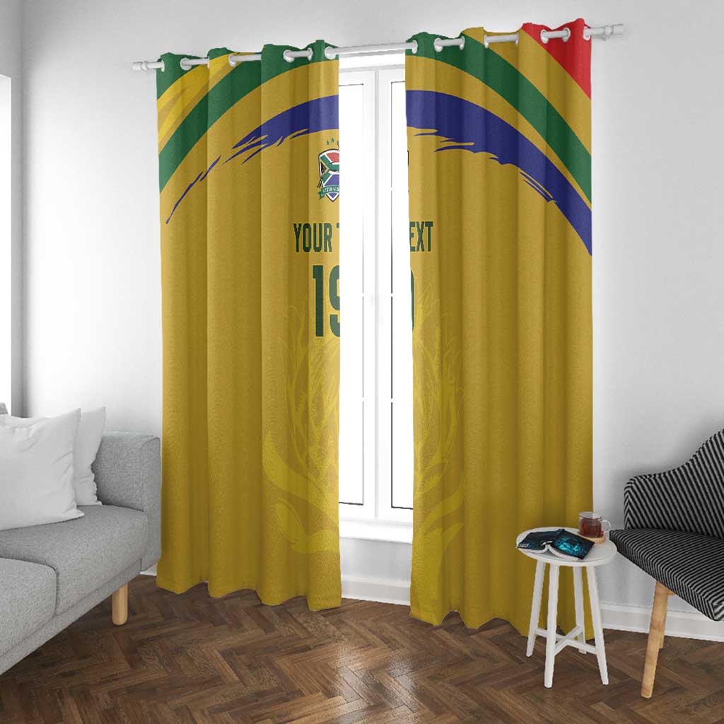 Custom South Africa Football Window Curtain Road To Champions Dream - Wonder Print Shop