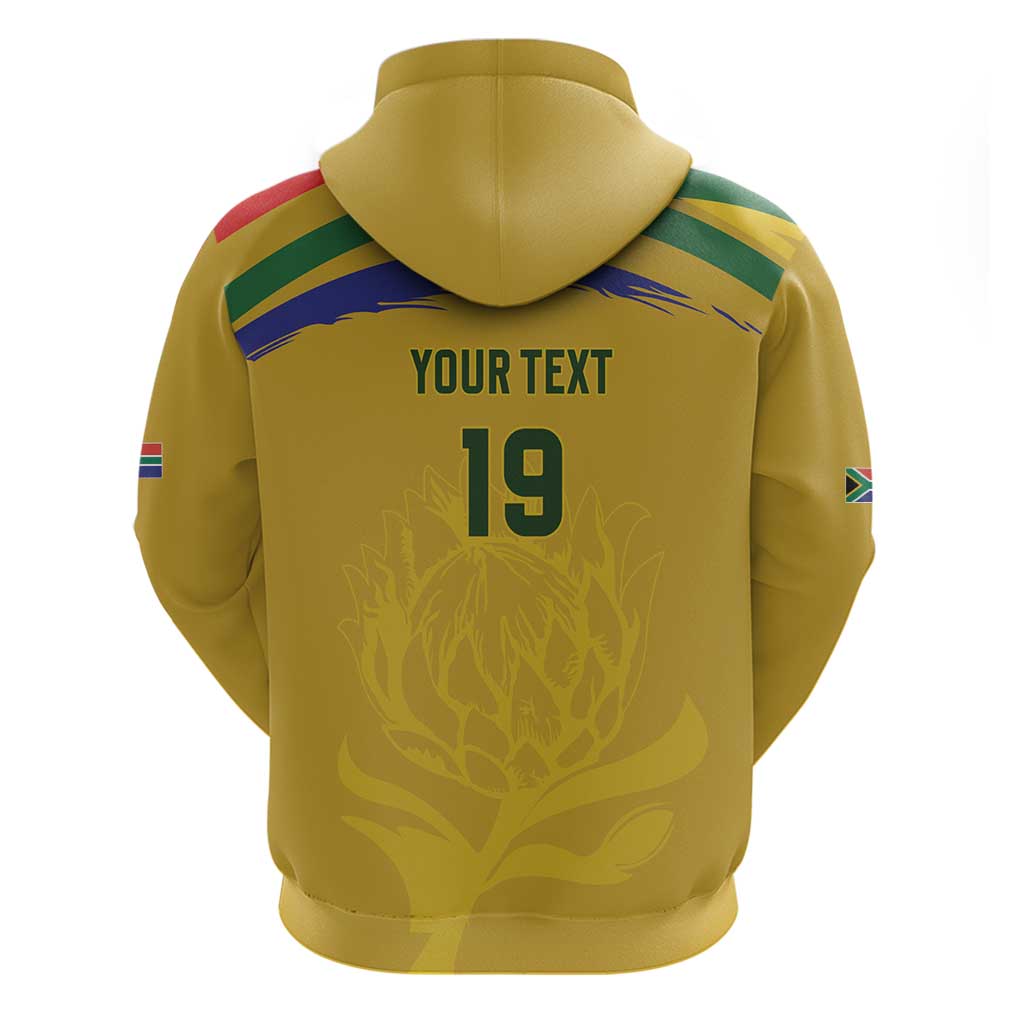 Custom South Africa Football Zip Hoodie Road To Champions Dream - Wonder Print Shop