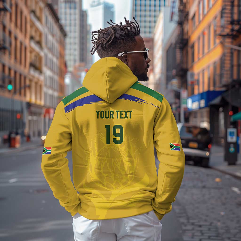 Custom South Africa Football Zip Hoodie Road To Champions Dream - Wonder Print Shop