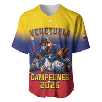 Custom Venezuela Baseball Campeones 2026 Baseball Jersey Turpial Mascot Champion Pride
