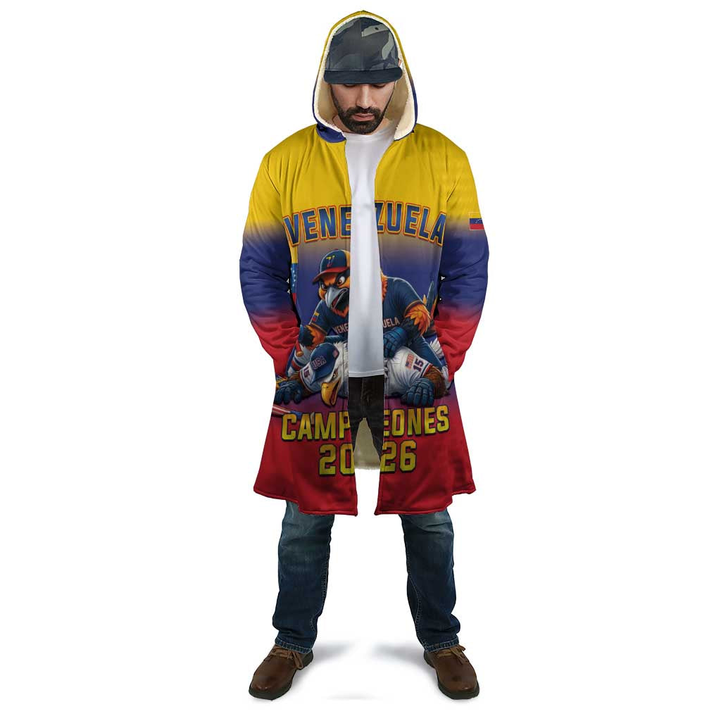 Custom Venezuela Baseball Campeones 2026 Cloak Turpial Mascot Champion Pride