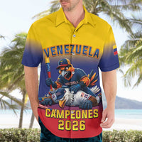 Custom Venezuela Baseball Campeones 2026 Hawaiian Shirt Turpial Mascot Champion Pride