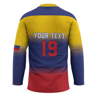 Custom Venezuela Baseball Campeones 2026 Hockey Jersey Turpial Mascot Champion Pride