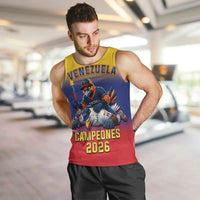 Custom Venezuela Baseball Campeones 2026 Men Tank Top Turpial Mascot Champion Pride