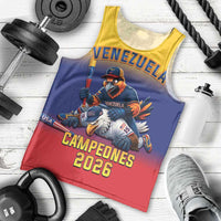 Custom Venezuela Baseball Campeones 2026 Men Tank Top Turpial Mascot Champion Pride