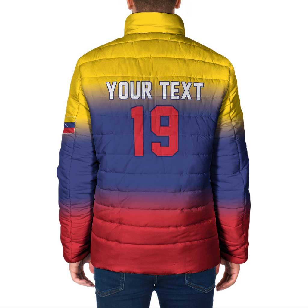 Custom Venezuela Baseball Campeones 2026 Padded Jacket Turpial Mascot Champion Pride
