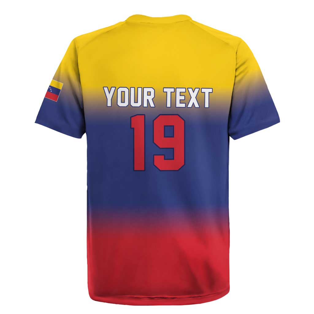 Custom Venezuela Baseball Campeones 2026 Rugby Jersey Turpial Mascot Champion Pride