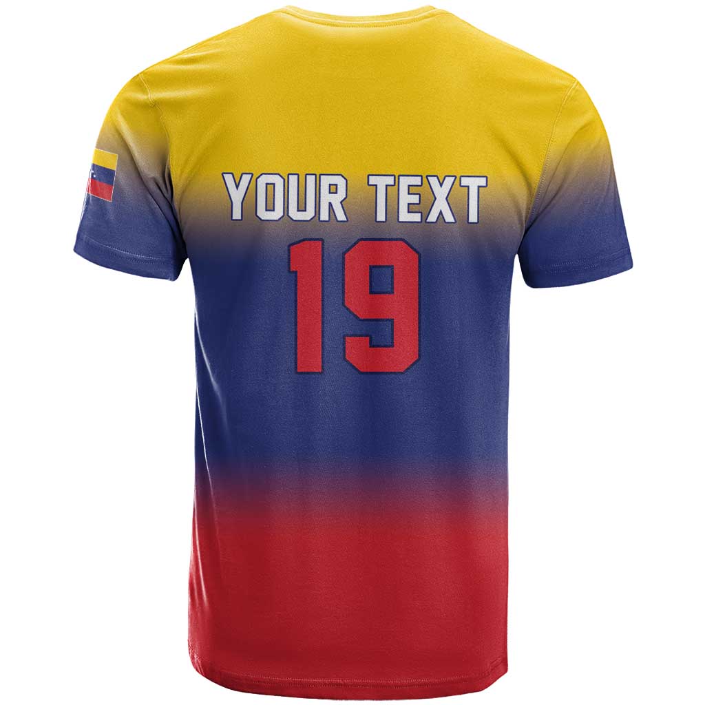 Custom Venezuela Baseball Campeones 2026 T Shirt Turpial Mascot Champion Pride