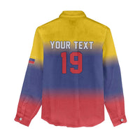 Custom Venezuela Baseball Campeones 2026 Women Casual Shirt Turpial Mascot Champion Pride