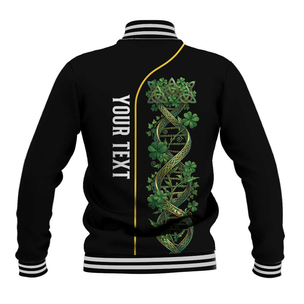 Personalized Irish Shamrock DNA Baseball Jacket It's In My DNA Pride Art