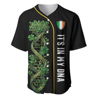 Personalized Irish Shamrock DNA Baseball Jersey It's In My DNA Pride Art