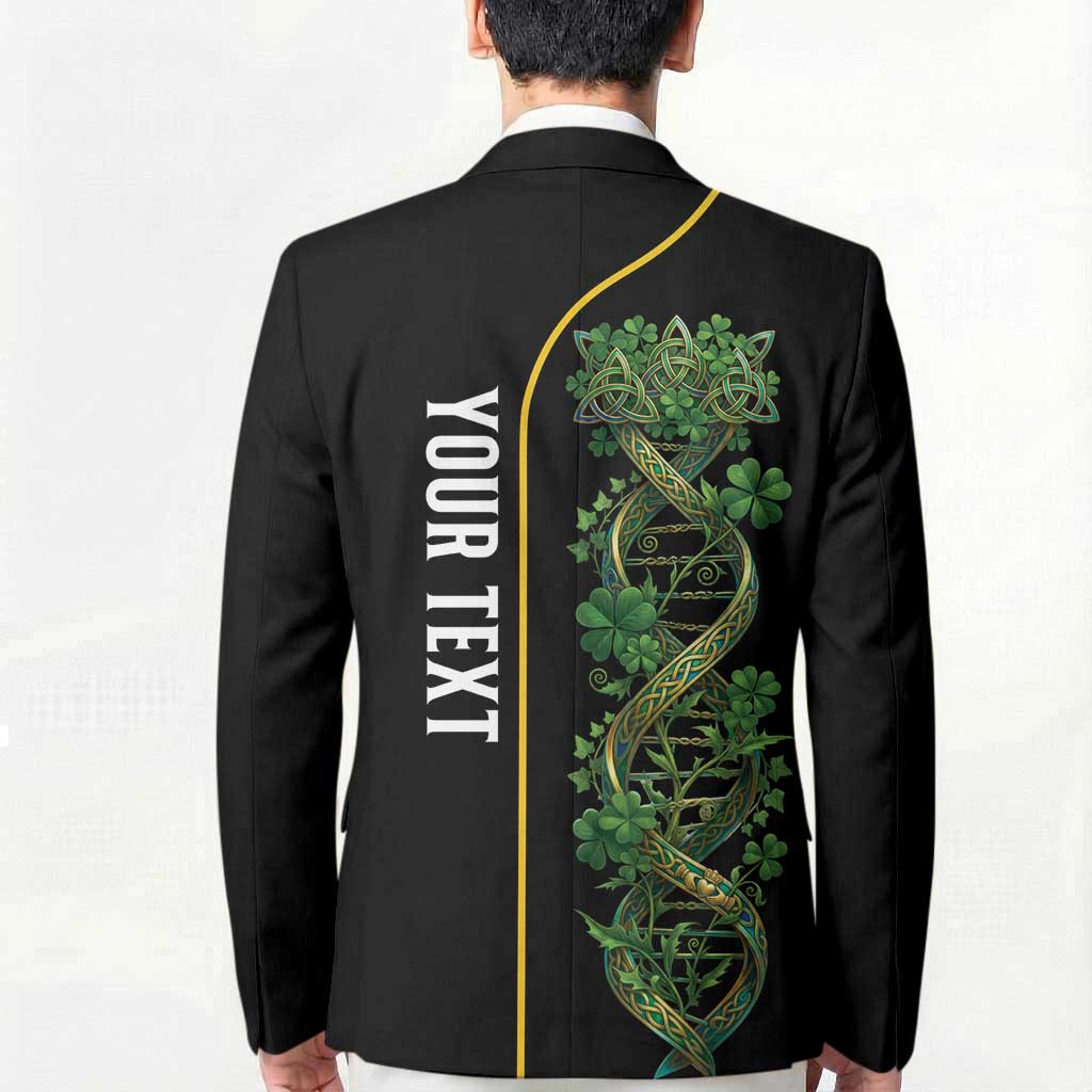 Personalized Irish Shamrock DNA Blazer It's In My DNA Pride Art