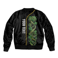 Personalized Irish Shamrock DNA Bomber Jacket It's In My DNA Pride Art